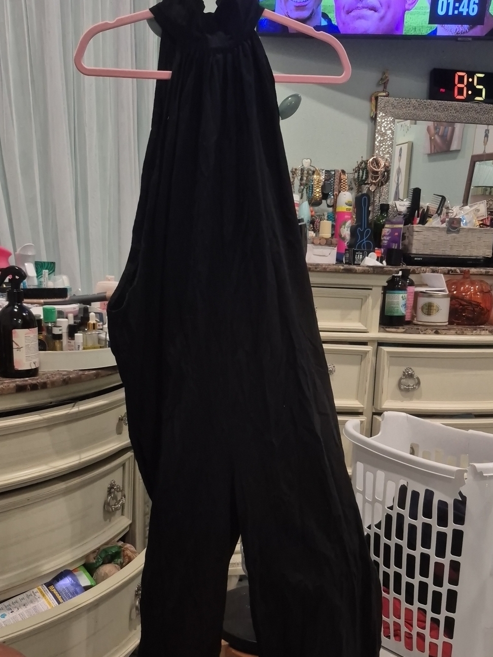 Black Women's Maxi Skirt - Classic Flowing Design